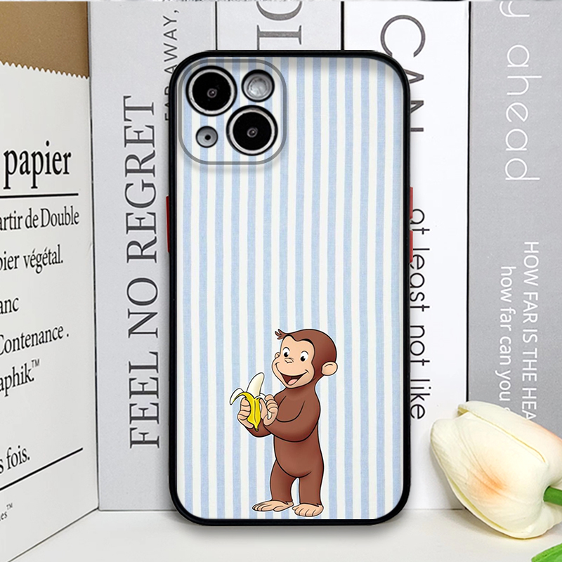 Cartoon Striped Monkey Holding - Phone Cases Iphone ulasan dan harga